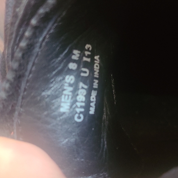 Cole haan black leather boots/shoes size 8 men - Picture 8 of 10